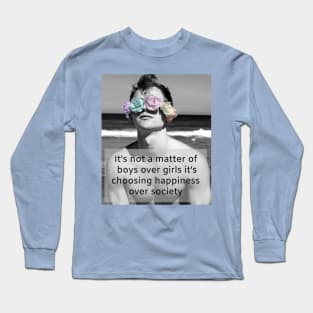 happiness over society Long Sleeve T-Shirt